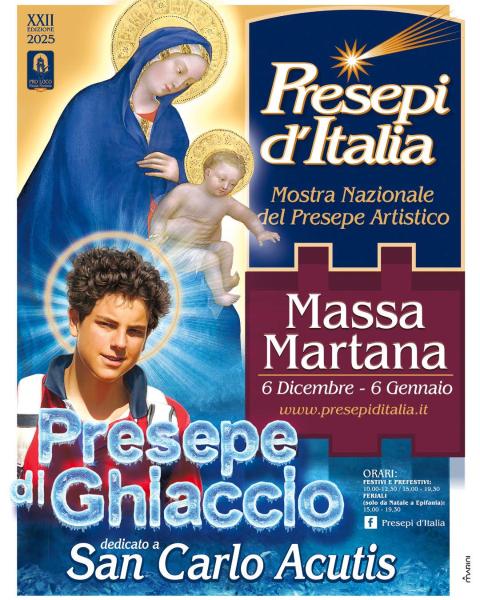 carte de jeu XXII Edizione di “Presepi d’Italia” - Mostra Nazionale del Presepe Artistico - massa martana