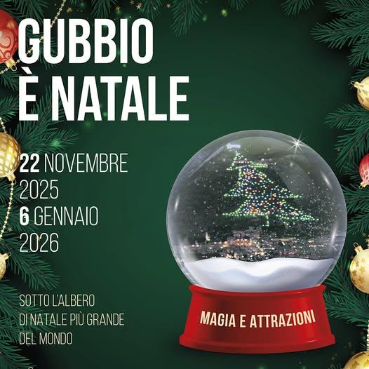 Plakat von Gubbio è Natale 2025 in Gubbio