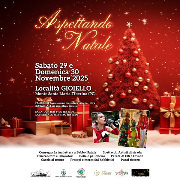 Plakat von Aspettando Natale 2025 in Monte Santa Maria Tiberina