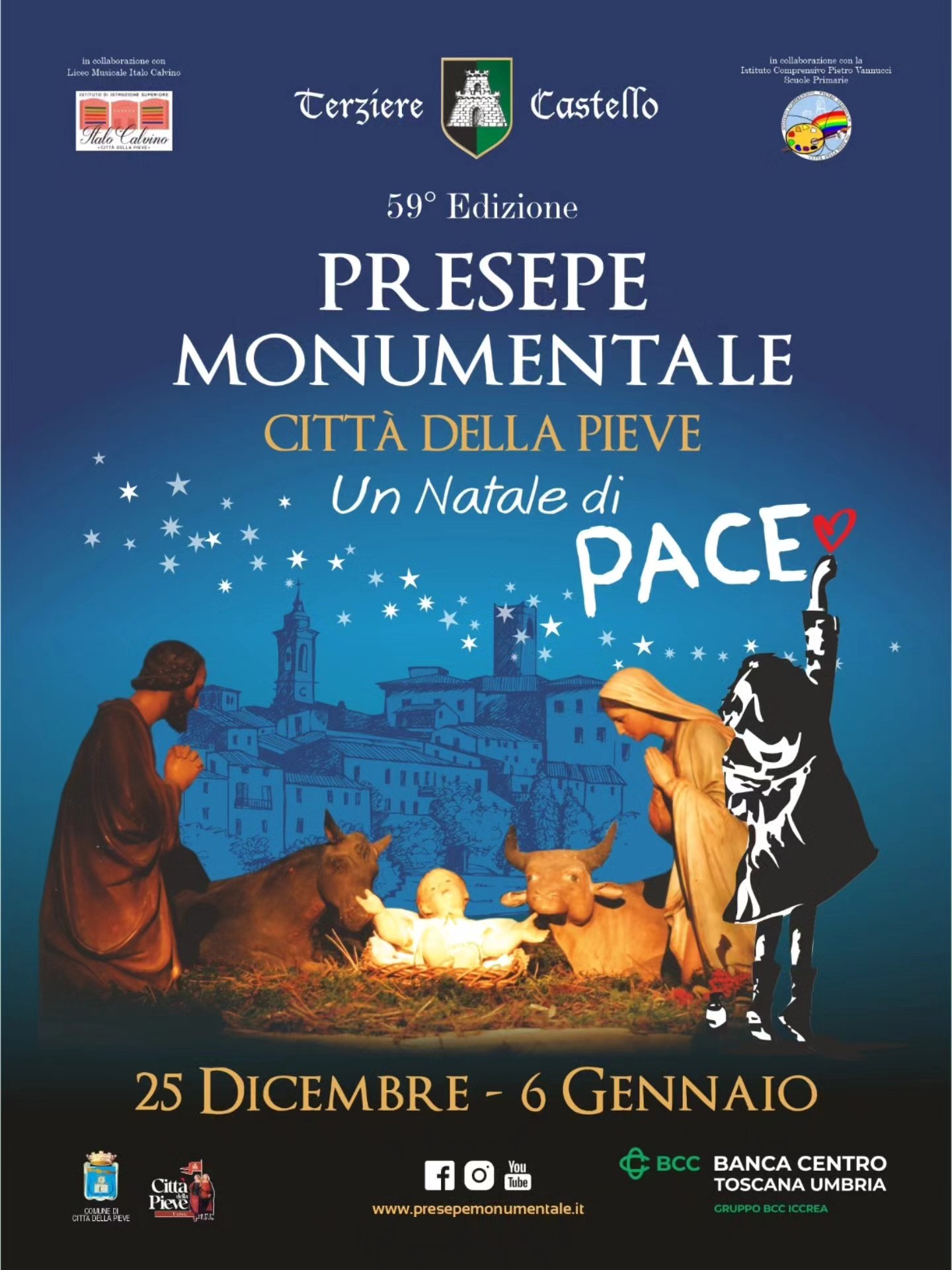 carte de jeu Città della Pieve - Crèche monumentale 2024 - Città della Pieve