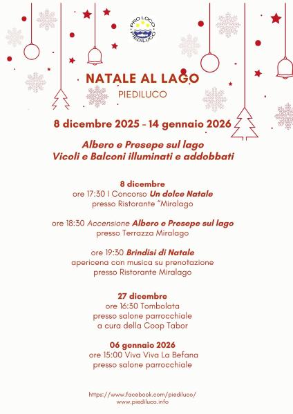 carte de jeu Noël au lac - Piediluco - Terni