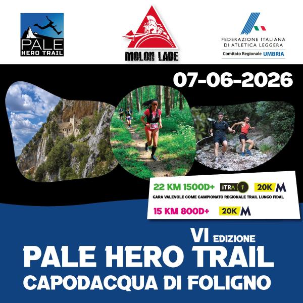 Locandina di Pale Hero Trail a Capodacqua di Foligno