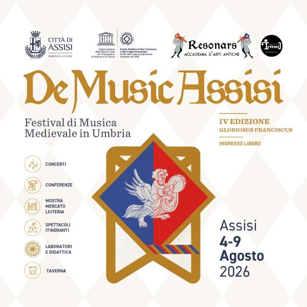 Poster of DeMusicAssisi 2026 in Assisi