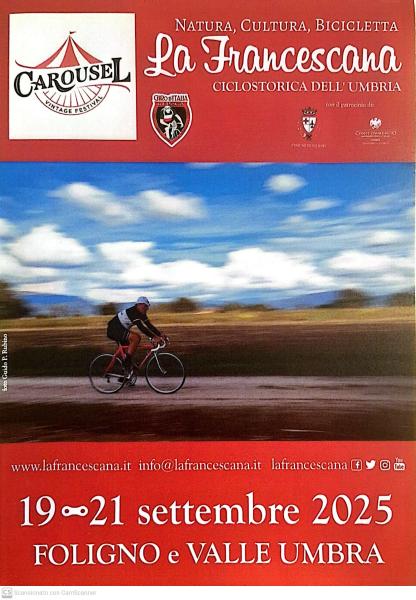 Locandina di La Francescana Ciclostorica dell'Umbria a Foligno