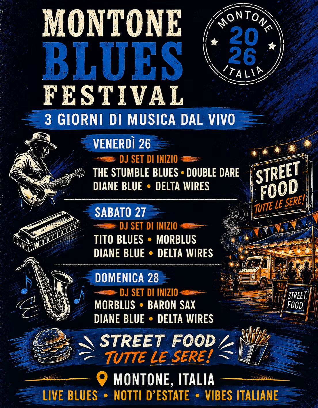 Poster of Montone Blues Festival 2026 in Montone