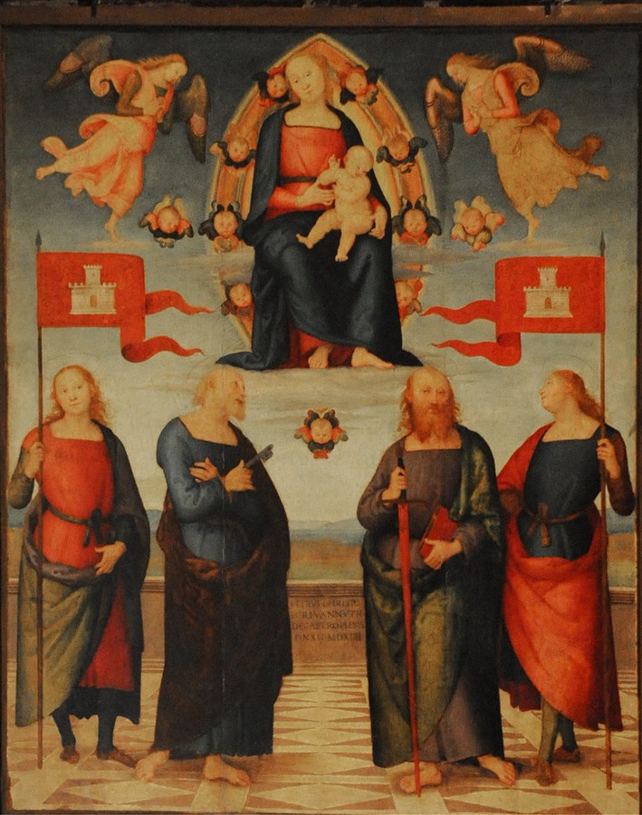 Madonna In Gloria tra i Santi protettori Gervasio e Protasio