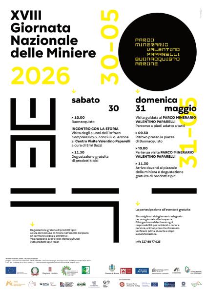 poster giornata nazionale delle miniere 2026