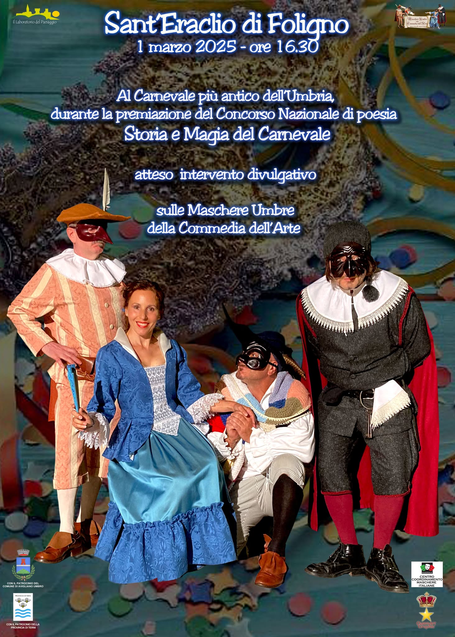 Poster del trionfo del carnevale Sant'Eraclio