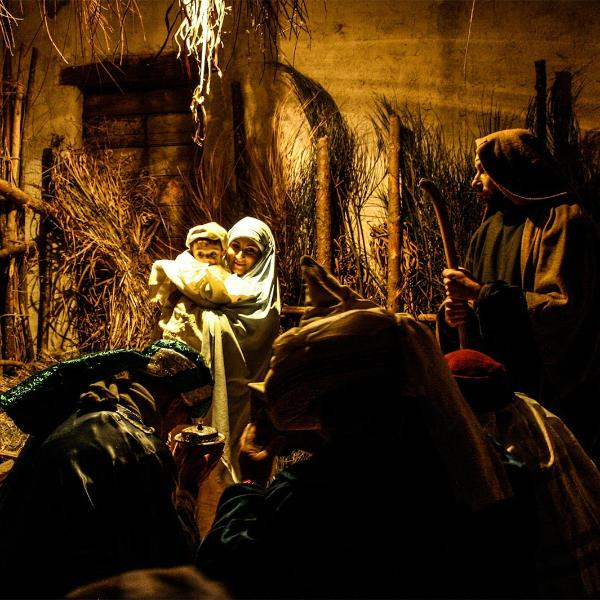 Représentation de la crèche vivante à Armenzano à Assise