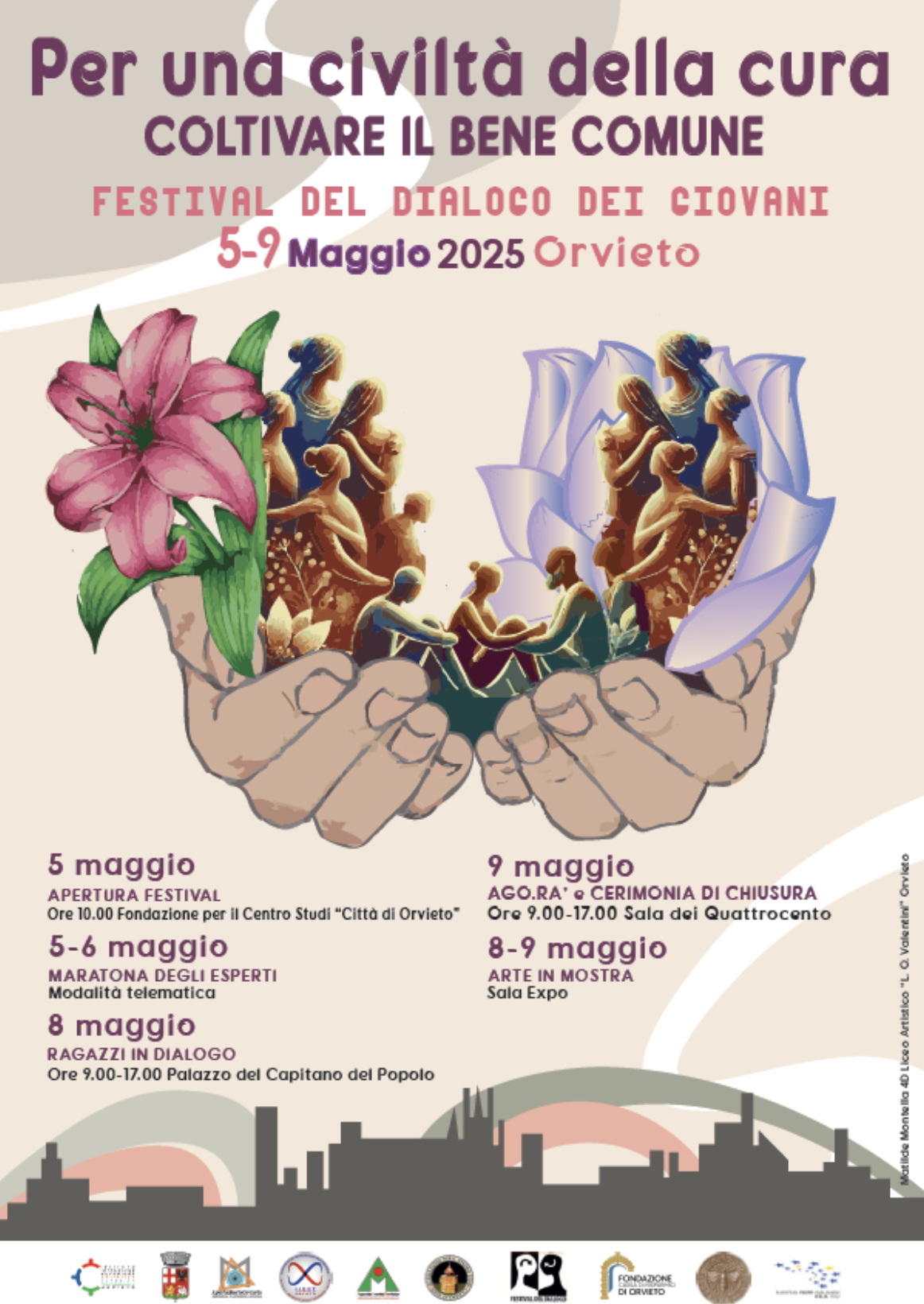 Poster festival del dialogo dei giovani 2026 in Orvieto