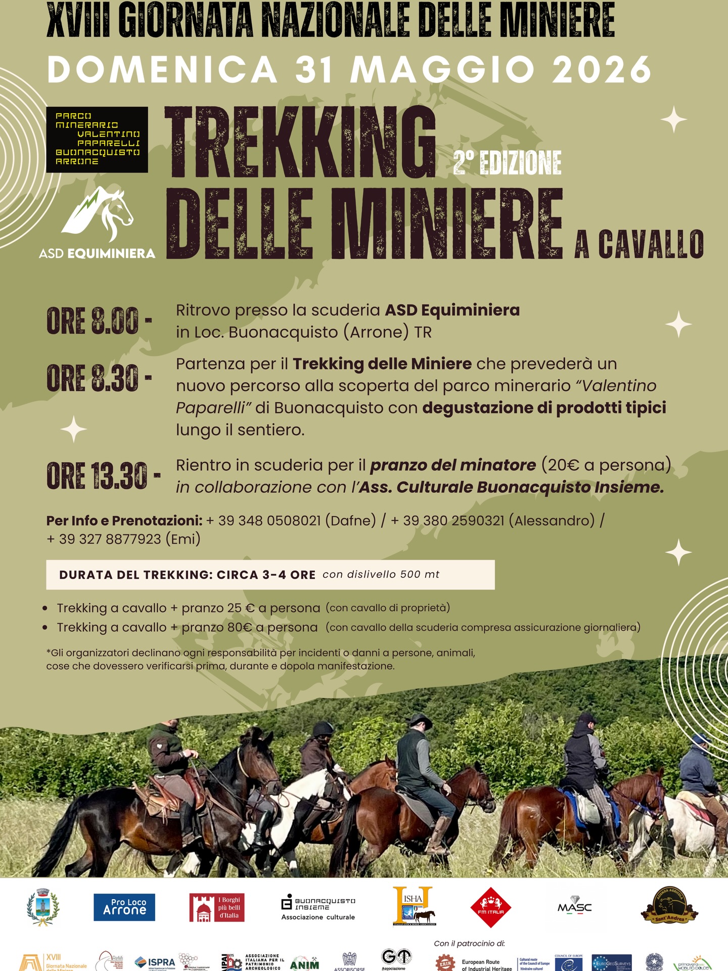 poster trekking delle miniere