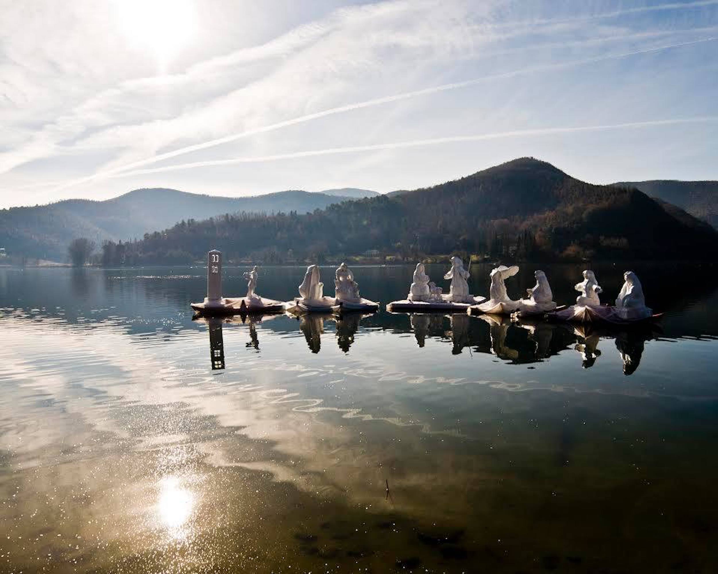 presepe sul lago di piediluco