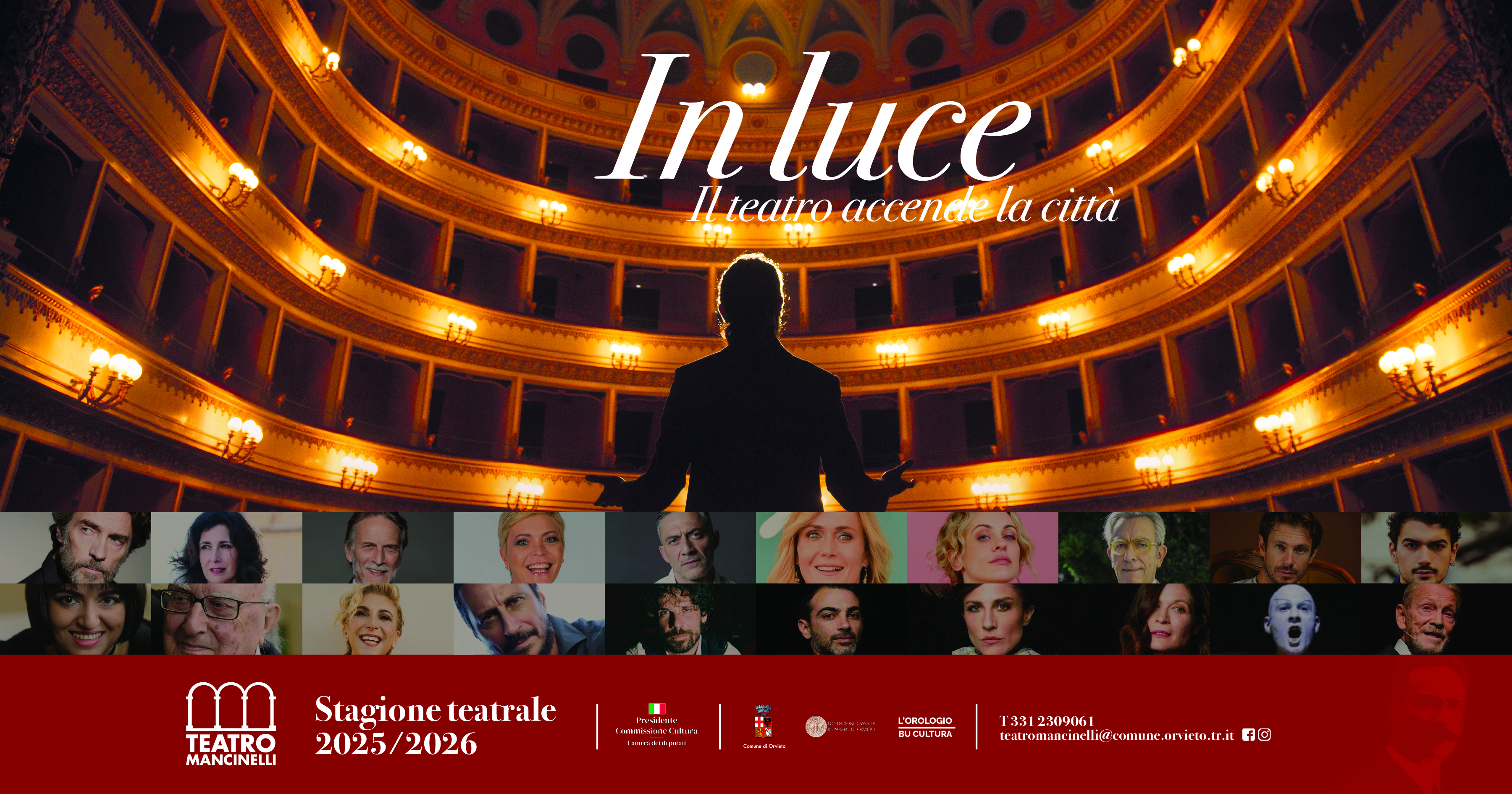 poster stagione teatrale 25-26 mancinelli di orvieto