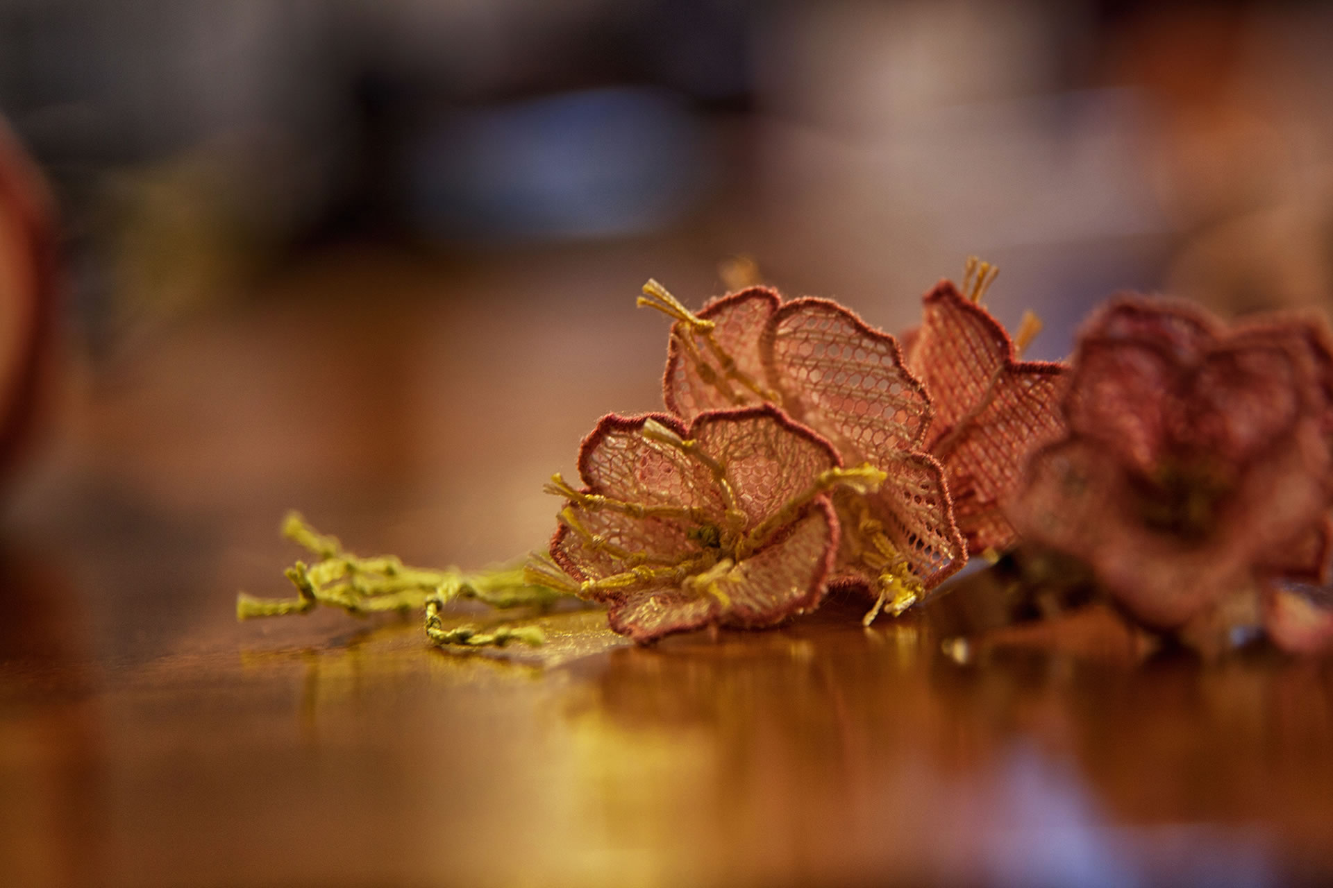 WEAVING, LACE AND EMBROIDERY