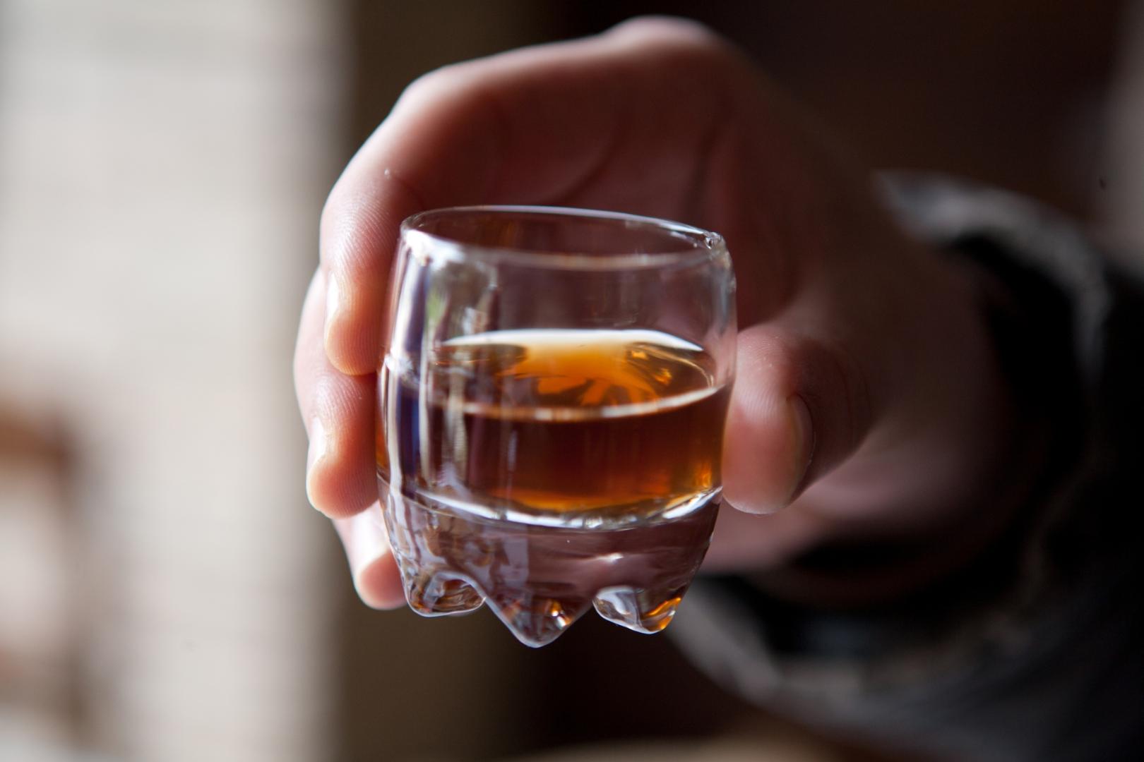 Smoked Vinosanto wine of the upper Tiber valley