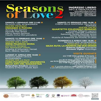 locandina Seasons of love 2 - Acquasparta