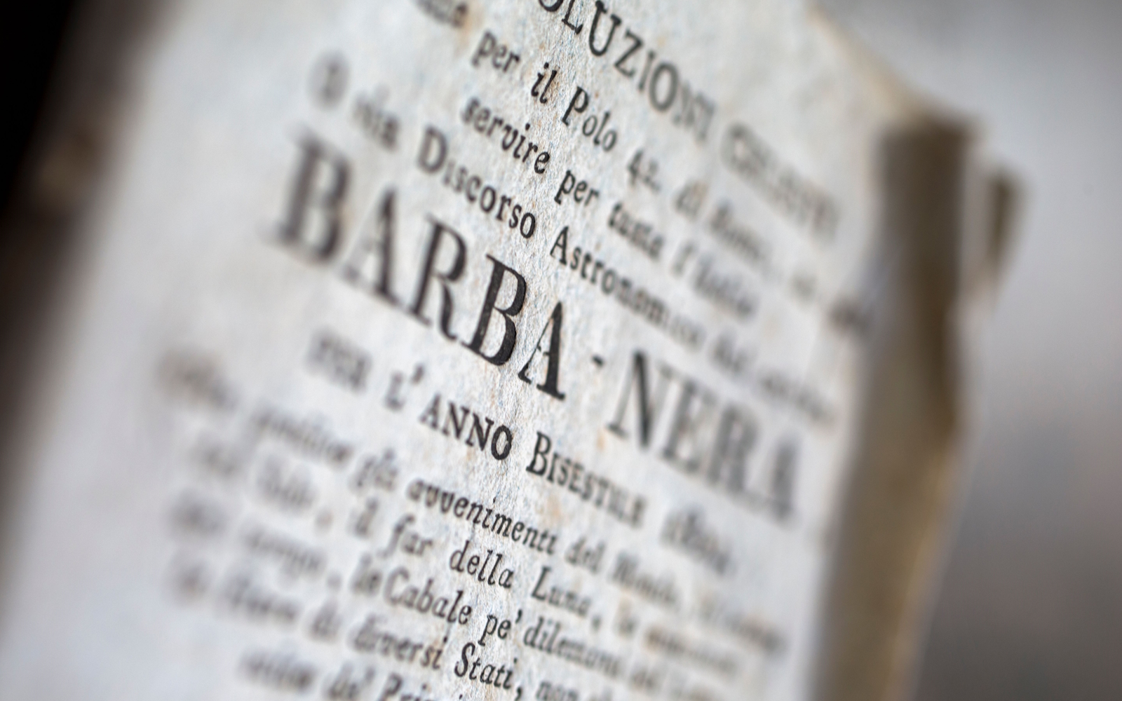 Booklet Almanac with the inscription “Barbanera”, for the leap year 1804