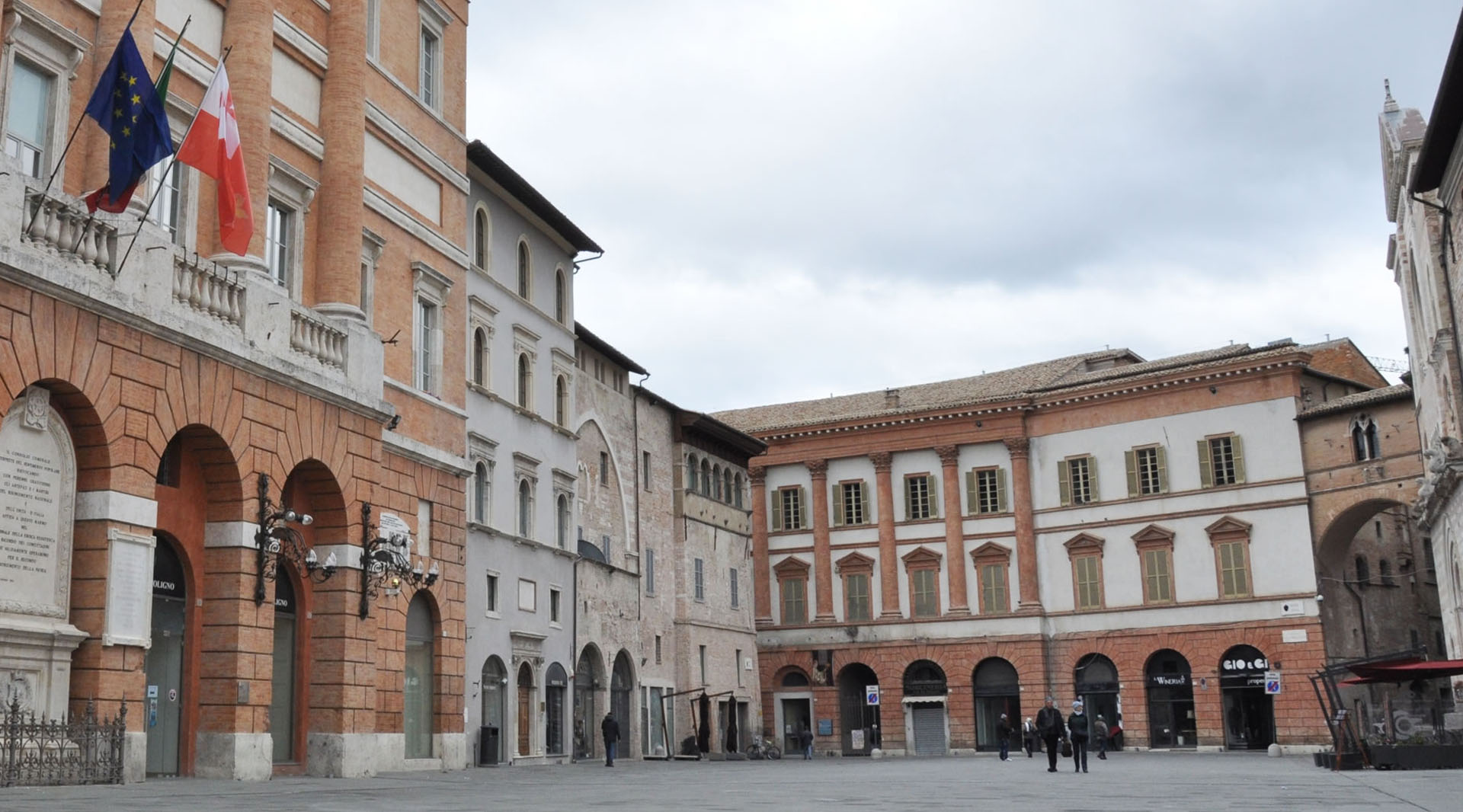 Beautiful exterior view of Palazzo Trinci