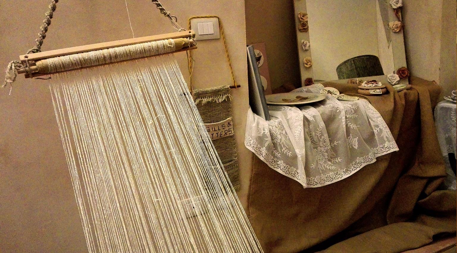 View of the room showcasing various finely handcrafted products, highlighting the skill of local artisans.