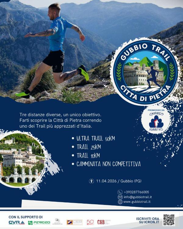 Affiche de Gubbio Trail Città di Pietra à Gubbio