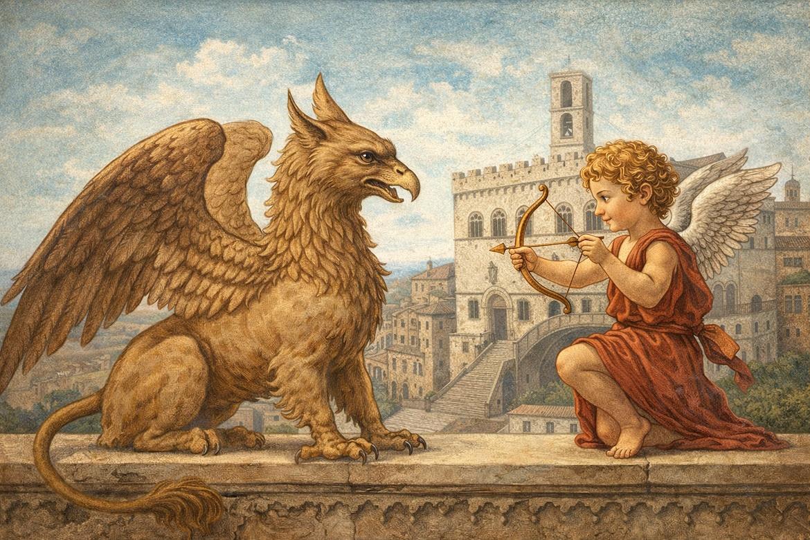 Titolo: Cupid Meets the Griffin of Perugia